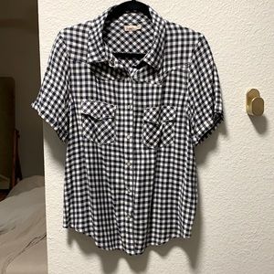NWOT Faherty Button Down Western Shirt